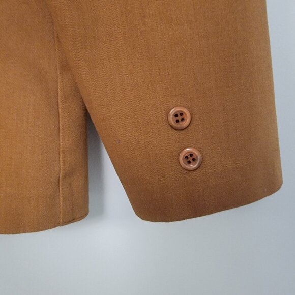 VINTAGE Bronson California Jacket Womens 9/10 Brown Blazer Western Pockets 80s - Picture 5 of 6
